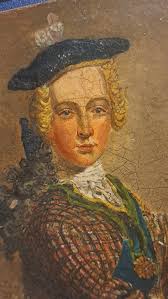 19th century portrait of ancestor in tartan attire