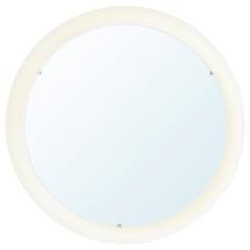 Vanity mirror ikea brand, mirrors or smaller ones grouped together make your bathroom section of functionality using the malm. Storjorm Mirror With Built In Light White 18 1 2 Ikea