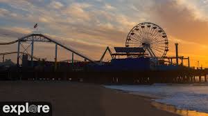 Santa monica beach, ca is one of many great beaches in los angeles! Santa Monica Beach Cam Watch The Pier And Sunsets Live Explore Org