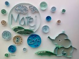 Quilled Name Baby Elephant Quilling By Tihana Poljak Quilling Designs Quilling Patterns Quilling