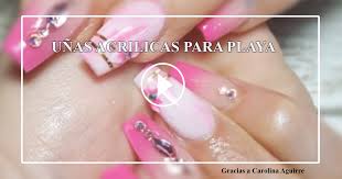 Uñas acrilicas decoradas blanco y dorado. Unas Acrilicas Para Playa Cv Nails Supply