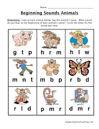 Beginning Sounds Worksheet Animals Beginning Sounds Worksheets Animal Worksheets Beginning Sounds