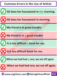 Articles Mistakes In English Common English Mistakes Learn English Words English Vocabulary Words English Writing Skills
