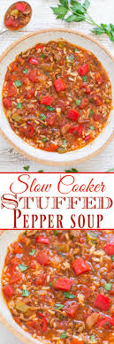 Maybe you would like to learn more about one of these? Slow Cooker Stuffed Pepper Soup Recipe Averie Cooks