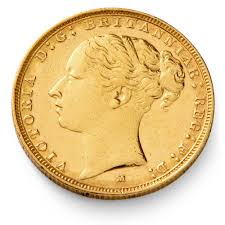 Gold Sovereign Coin Victoria Young Head