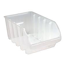Quantum storage heavy duty stacking. Clear Stacking Bin