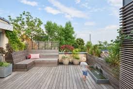 Dachterrassengestaltung Dachterrassengestaltung Dachterrasse Pflanzen Sichtschutz Terrasse Holz
