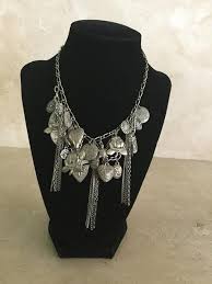 Vintage Multi Hearts Charm Necklace Boho Hippie Necklace Etsy In 2020 Valentines Necklace Hippie Necklace Necklace Etsy