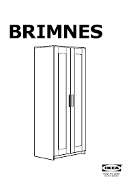 1) brimnes wardrobe, 3 doors. Brimnes Wardrobe With 2 Doors White Ikeapedia