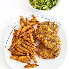 Heute Habe Ich Brotlinge Mit Hausgemachten Pommes Gekocht Nach Einem Rezept Der Fabelhaften The Sophia Hoffmann Da Lassen In 2020 Food Chicken Wings Meat Jerky