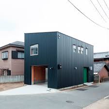 A Narrow House Filled With Plywood By Yyaa Minimalist House Design Small House Design Small Prefab Homes