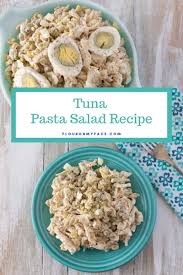 Creamy Tuna Pasta Salad Recipe Made With Peas Diced Onion Celery And Albacore Tuna Tuna Pasta Tuna Pasta Salad Recipes Tuna Salad Pasta