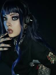 Wearing black and white oversized t-shirts @hellboundsamurai Which one is  your favorite? . Plugs, ring and septum @punkyouth_official . Lip cuff and  ring @akakbodyjewelry . Choker @wonderlandmc98 . Lens @akiwaii_official  -20%: LILOU .