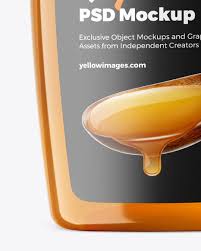 Download Honey Bottle Mockup In Bottle Mockups On Yellow Images Object Mockups PSD Mockup Templates