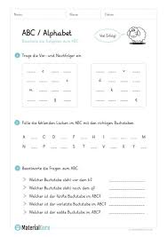 Ein Kostenloses Arbeitsblatt Zum Abc Alphabet Auf Dem Die Schuler Verschiedene Ubungen Zur Sortierung Des Abcs Vor Abc Lernen Arbeitsblatter Zum Alphabet Abc