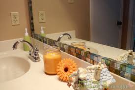 We couldn't remove the mirror, there was no room to nail the frame into the wall around the mirror b/c it abuted the counter top tile, so we needed to simply glue. 12 Clever Diy Mirror Ideas To Better Reflect Your Style Hometalk