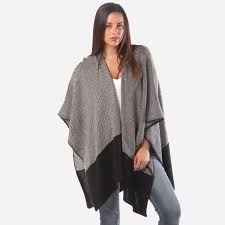 Maybe you would like to learn more about one of these? Women S Black And White Knit Ruana One Size Fits Most 0 14 Approximately 30 Long 100 Acrylic 7307349 Wholesale Fashion Jewelry