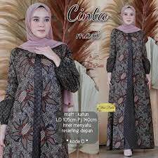 Pola gamis batik kombinasi polos. Jual Gamis Batik Kombinasi Polos Gamis Wanita Terbaru Gamis Muslimah Kab Pekalongan Batikjatmiko Tokopedia