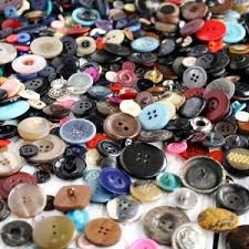 Lot of 100 Mixed Old and New With Some Vintage Too Sewing Buttons