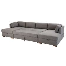 Grey 7 Seater U Shaped Sofa Bed Maisons Du Monde U Shaped Sofa U Shaped Sofa Bed Sofa Bed