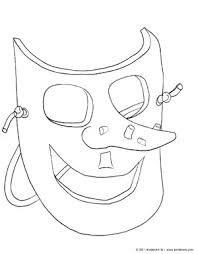 If you buy from a link, we may earn a commission. Witch Mask Coloring Page Kinderart