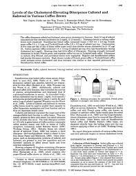 We did not find results for: Pdf Levels Of The Cholesterol Elevating Diterpenes Cafestol And Kawheol In Various Coffee Brews