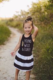 Birthday Outfit For 3 Year Old Boy Young Wild And Three Black And White Birthday Outfit Birthday Girl Outfit Girls 3rd Birthday Third Birthday Girl