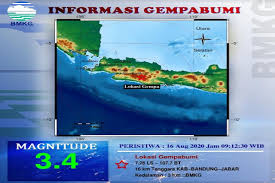 Badan meteorologi, klimatologi, dan geofisika (bmkg) menyebut kekuatan gempa berkekuatan magnitudo 5,6. Kabupaten Bandung Diguncang Gempa 3 4 Sr Akibat Sesar Lokal