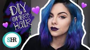 If you're looking for an easy way to keep your color looking vibrant and shiny, make sure you treat. How To Diy Ombre Hair In Blue Purple Youtube