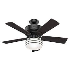 Hunter 44 Inch Matte Black Led Ceiling Fan With Light With Hand Held Remote At Destination Lighting In 2020 Led Ceiling Fan Ceiling Fan With Light Fan Light