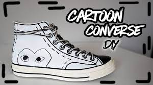 DIY | Custom CARTOON CDG Converse | JULIUS - YouTube