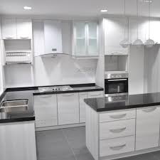 While some are unfinished, some cabinets are ended. China Modular White High Gloss Slab Lacquer Door Quartz Counter Top Kitchen Cabinet China Kitchen Cabinet Kitchen Cabinets