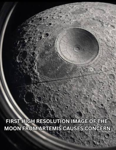 First High Resolution Image of the Moon From Artemis Causes Concern