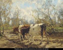 From wikimedia commons, the free media repository. Leading The Cattle Along A Country Track Arnold Marc Gorter Wikigallery Org The Largest Gallery In The World