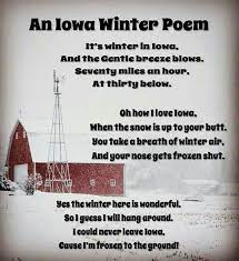 How True Winter Poems Iowa Funny Winter Humor