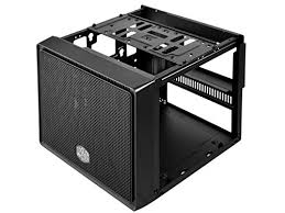 The elite 110 from cooler master is about as small as you can expect an itx case to be and still support water cooling and a dual. Cooler Master Elite 110 Mini Itx Tower Case Rc 110 Kkn2 Pcpartpicker