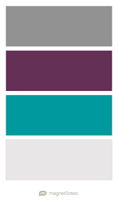Classic Gray Eggplant Teal And Winter White Wedding Color