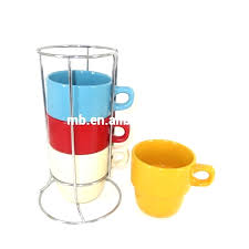 Similarly, mark 2 more positions 5 1/2 inches apart. Colorful Single Glazed Stackable Coffee Mugs With Rack Mug Tree Buy Coffee Mug With Cookie Holder Single Glazed Ceramic Coffee Mugs Colors Coffee Mug With Holder Product On Alibaba Com