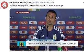 Your meme was successfully uploaded and it is now in moderation. Los Memes Le Apuntaron A Lionel Scaloni Tras La Caida De Argentina Ante Colombia Guioteca