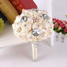 17 piece package silk flower wedding bridal bouquets sets purple silver white. Handmade Diy Flowers Pearls Silk Rose Bridal Flowers Wedding Bride Bouquet Brooch Wedding Bouquet Home Party Decorations Bc07 Handmade Victorian Christmas Decorations Handmade Decorative Itemhandmade Decorative Flowers Aliexpress