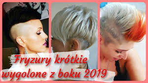 Poza tym, nigdy nie wychodzą z mody. Top 20 Modne Fryzury Krotkie Wygolone Z Boku 2019 Youtube
