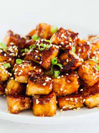 Spread the tofu evenly onto the baking sheet. Pan Fried Sesame Garlic Tofu Tips For Extra Crispy Pan Fried Tofu