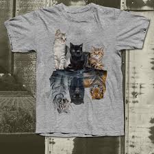 All orders are custom made and most ship worldwide within 24 hours. Cat Reflection Tiger Shirt Hoodie Sweater Longsleeve T Shirt