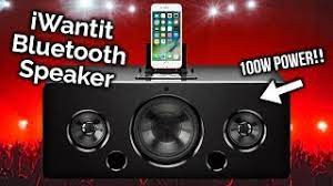 Find great deals on ebay for iphone 4 s docking station speakers. Want Bass Iwantit Ibtlia14 100w Bluetooth Speaker Review Sound Test Youtube