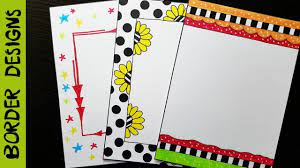 Easy Border Designs On Paper Border Designs Project Work Designs Borders For Paper Paper Border Designs Colorful Borders Design