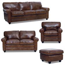 Andrew 4pc Set From Luke In Havana Leather Couch Loveseat Leather Sofa Couch Love Seat