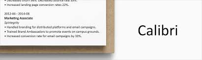Best Font For Resume Size Standard Professional Pairings