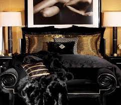 Art Deco Style Decoration Black Gold Bedroom Gold Bedroom Bedroom Design