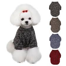 2019 Winter Cartoon Dog Clothes Warm Sweater For Small Dogs Pet Clothing Coat Knitting Crochet Cloth Jersey Perro From Starch 37 49 Dhgate Com