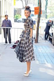 20 Items You Should Have In Your Closet By Age 20 Cute Dress Outfits Plaid Wrap Dress Celebrity Fashion Trends